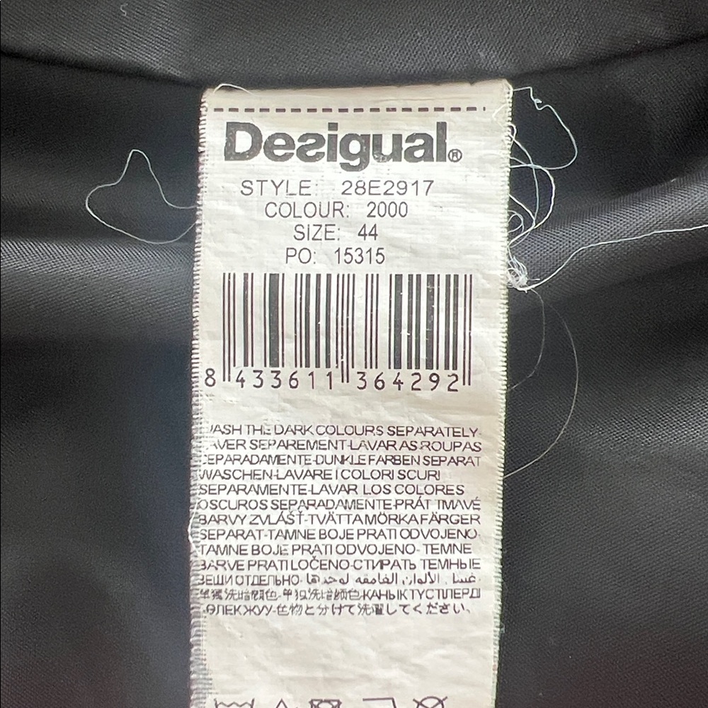 Desigual Multicolor Graphic hombre Puffer Jacket, size 44 - Picture 7 of 11
